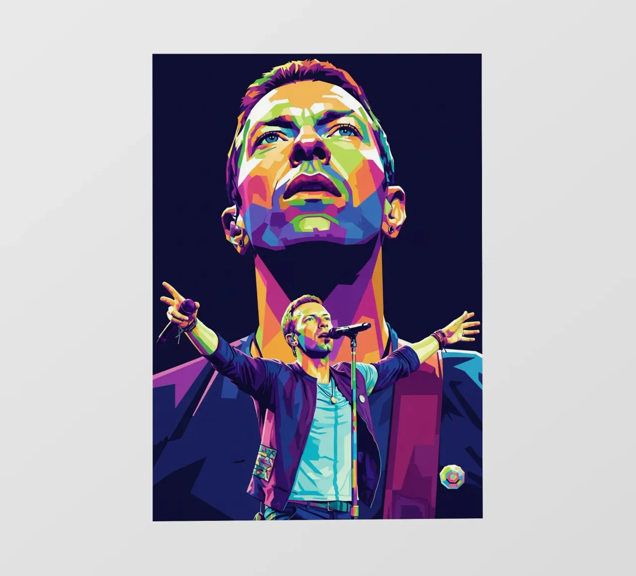 Chris Martin - Coldplay #1 telo in pvc da Hantamrata