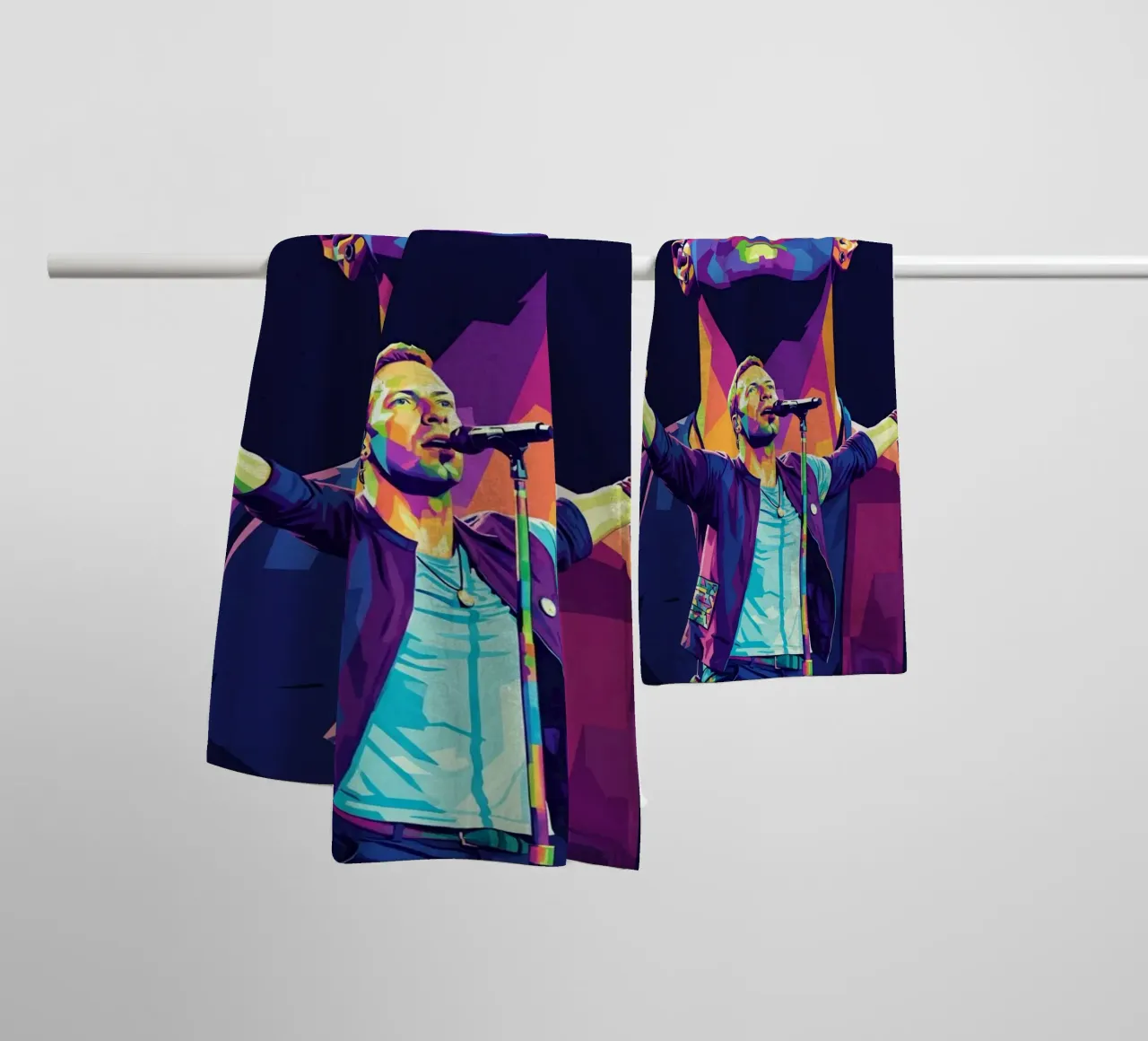 Chris Martin - Coldplay #1 towel by Hantamrata