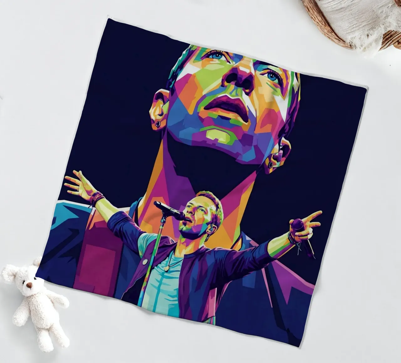 Chris Martin - Coldplay #1 coperta in pile da Hantamrata