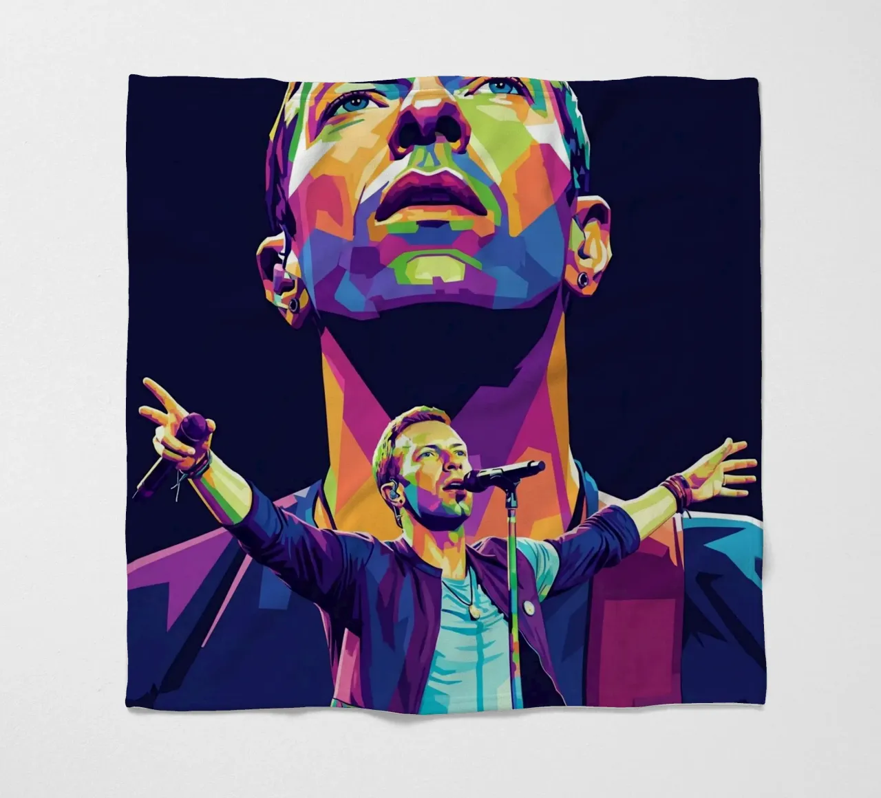 Chris Martin - Coldplay #1 coperta in pile da Hantamrata