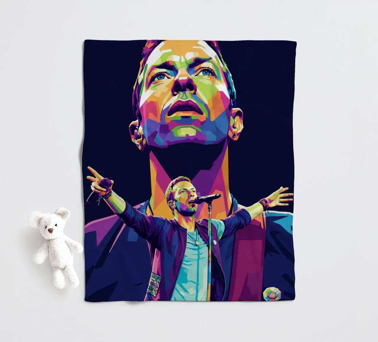 Chris Martin - Coldplay #1 coperta in pile da Hantamrata
