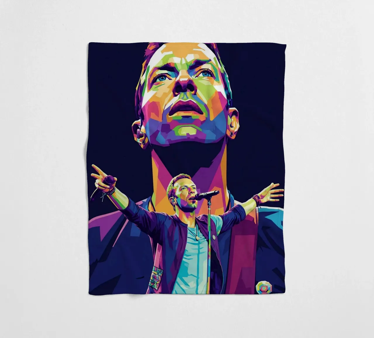 Chris Martin - Coldplay #1 coperta in pile da Hantamrata