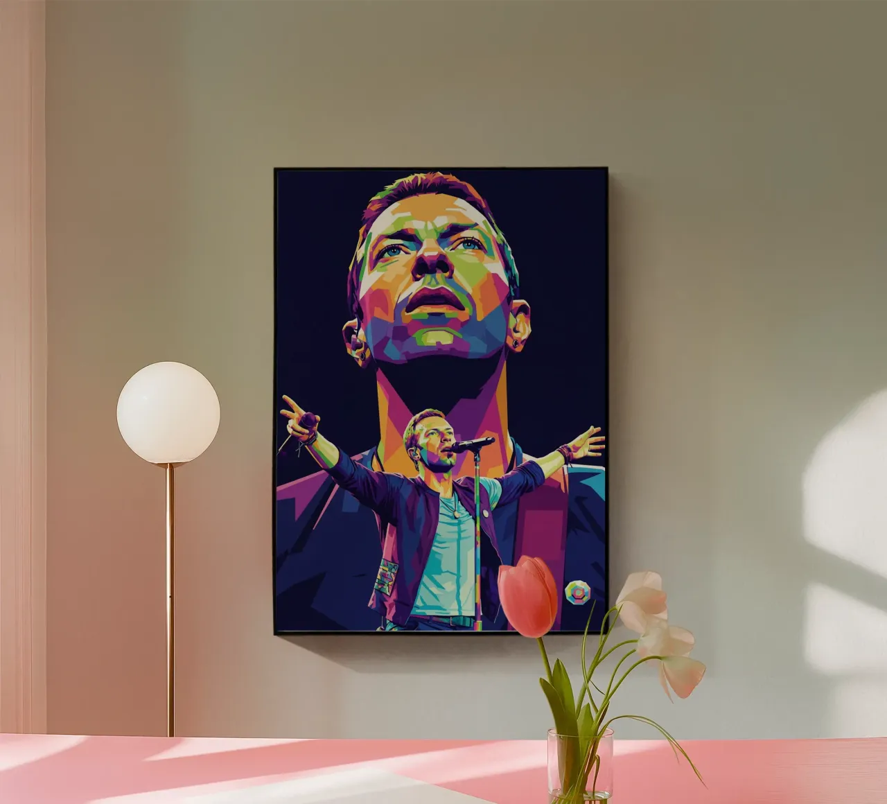 Chris Martin - Coldplay #1 plexiglass da Hantamrata