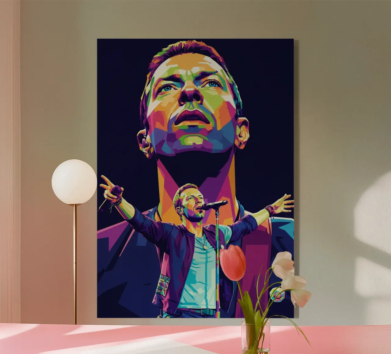 Chris Martin - Coldplay #1 plexiglass da Hantamrata