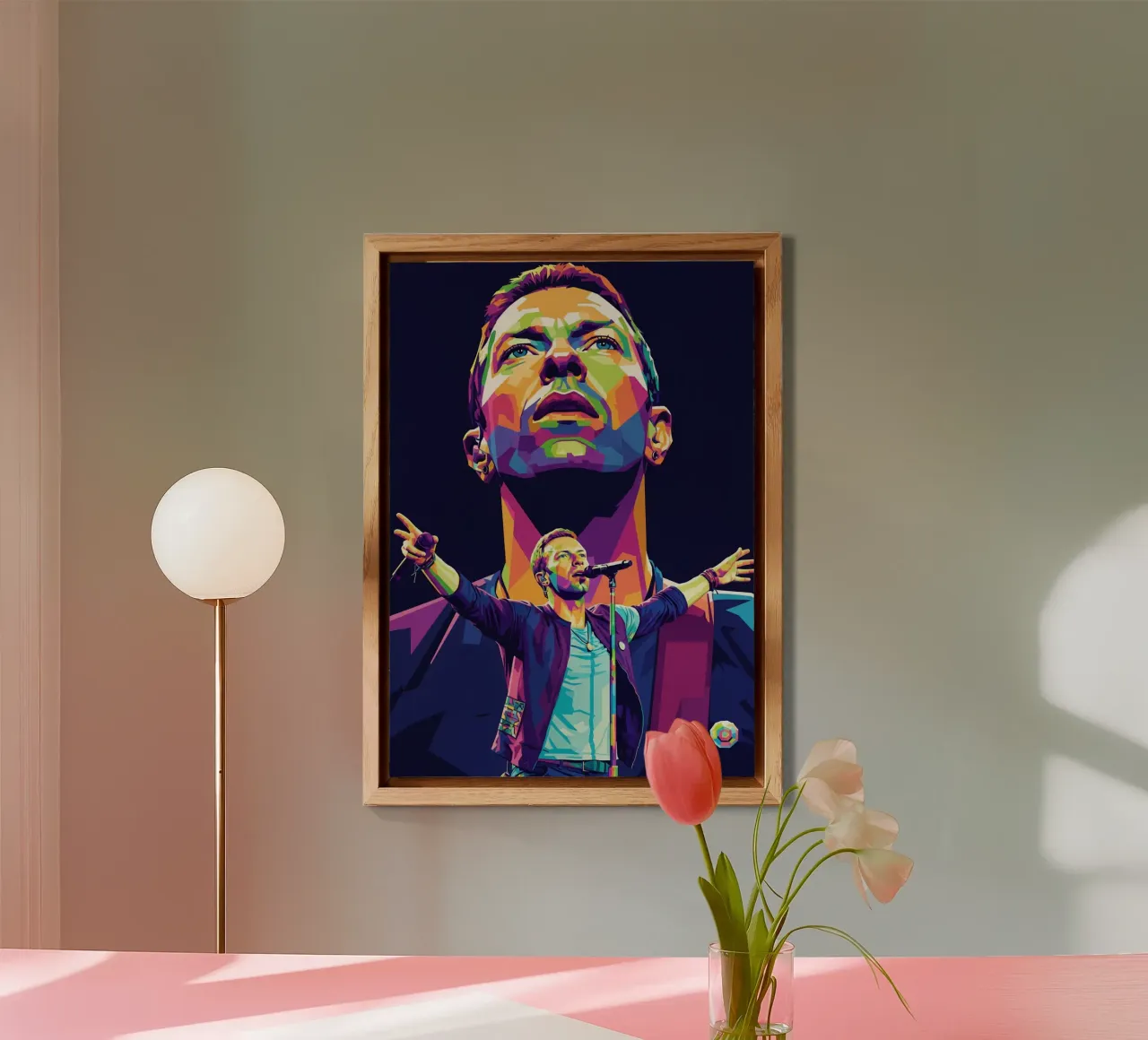 Chris Martin - Coldplay #1 alluminio dibond da Hantamrata