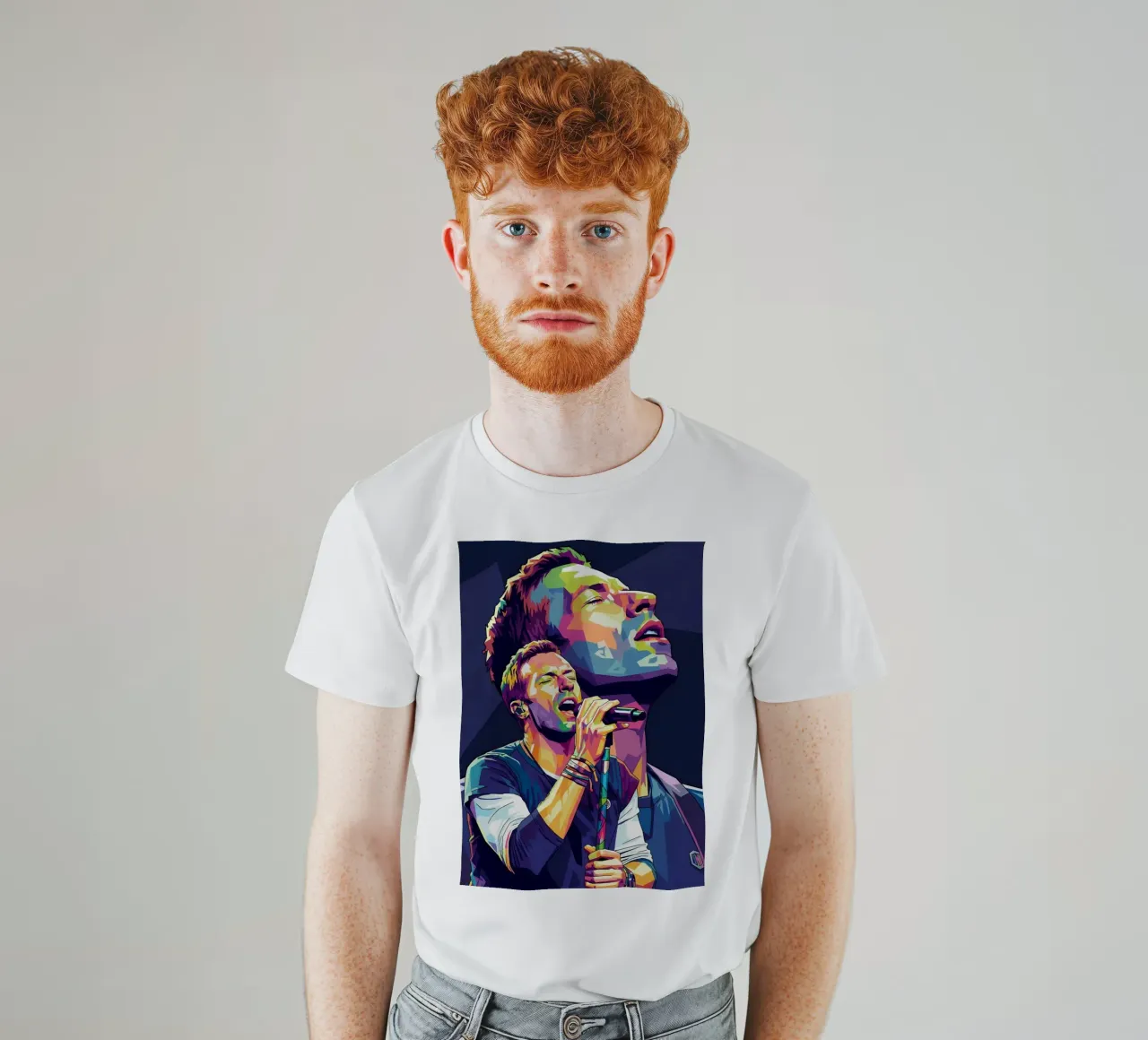 Chris Martin- Coldplay #2 t-shirt da Hantamrata
