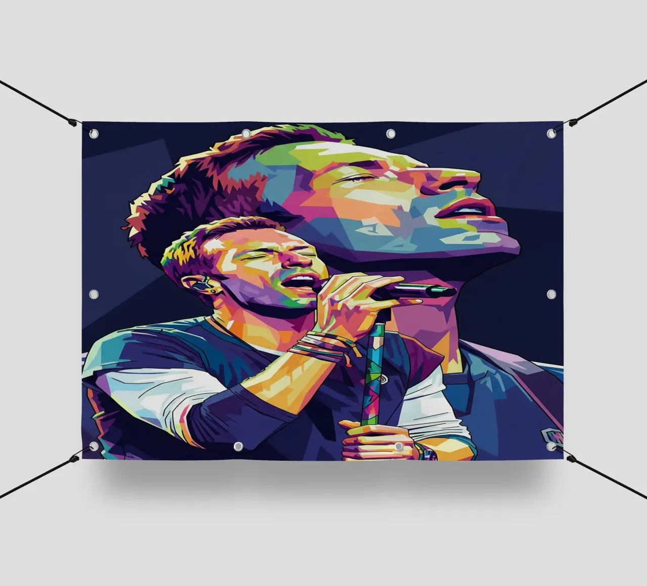 Chris Martin- Coldplay #2 telo in pvc da Hantamrata
