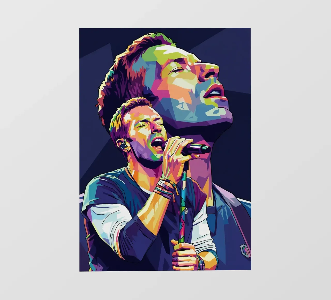 Chris Martin- Coldplay #2 telo in pvc da Hantamrata