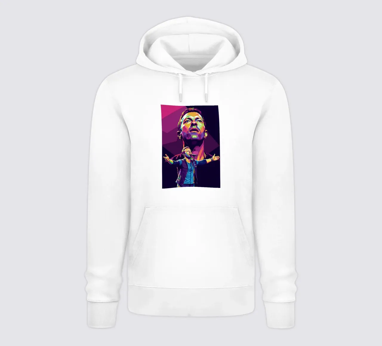 Chris Martin - Coldplay #3 felpa con cappuccio da Hantamrata