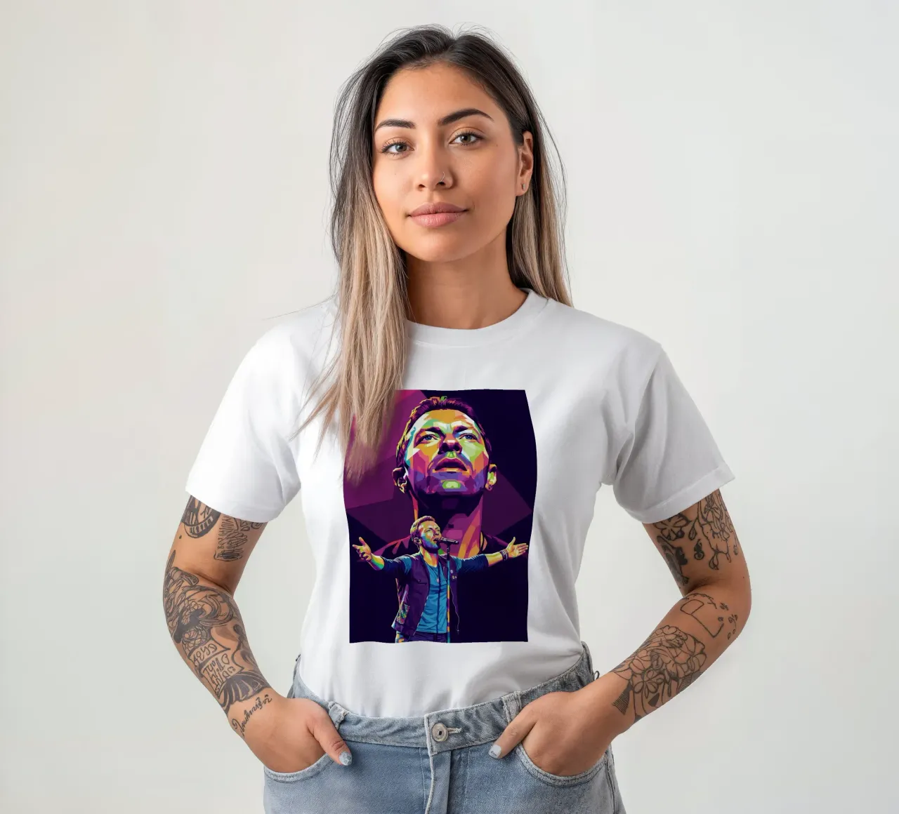 Chris Martin - Coldplay #3 t-shirt da Hantamrata