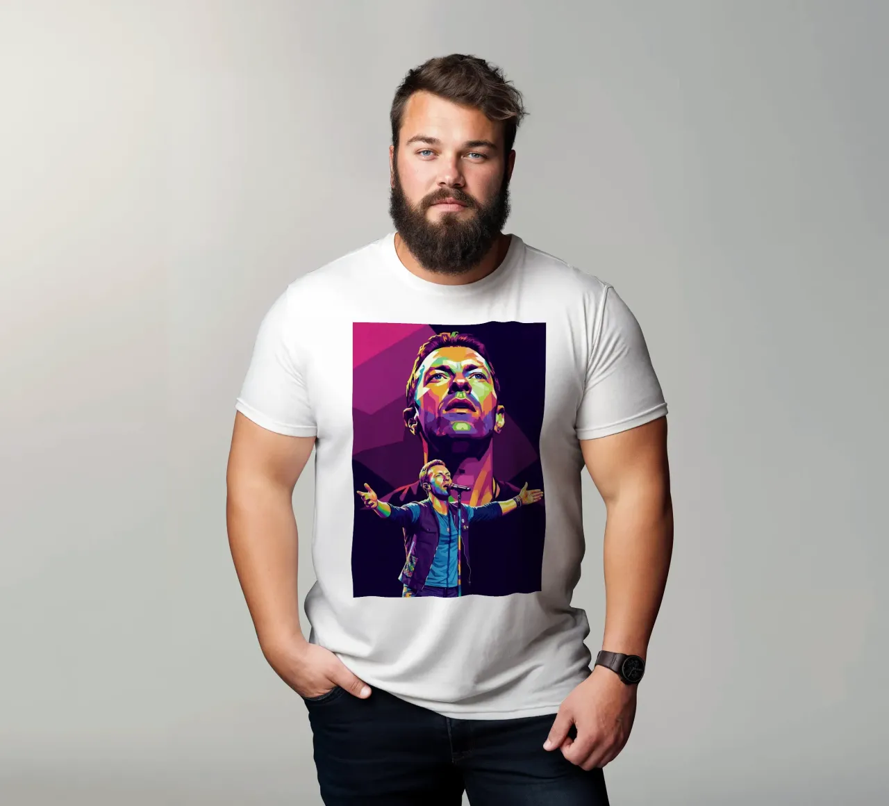 Chris Martin - Coldplay #3 t-shirt da Hantamrata