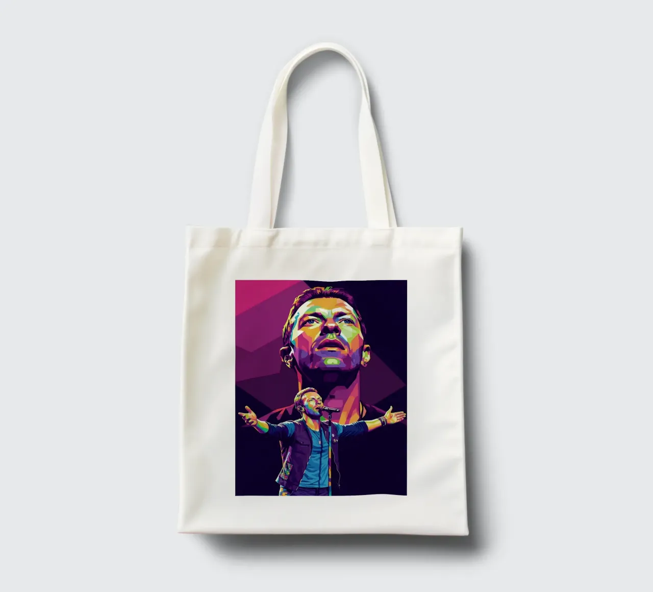 Chris Martin - Coldplay #3 borsa in juta da Hantamrata