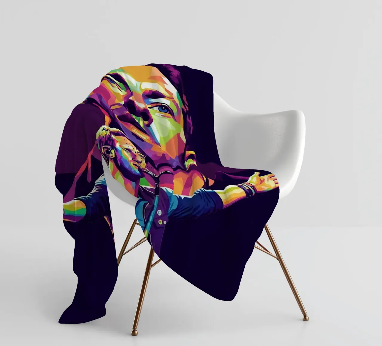 Chris Martin - Coldplay #3 coperta in pile da Hantamrata