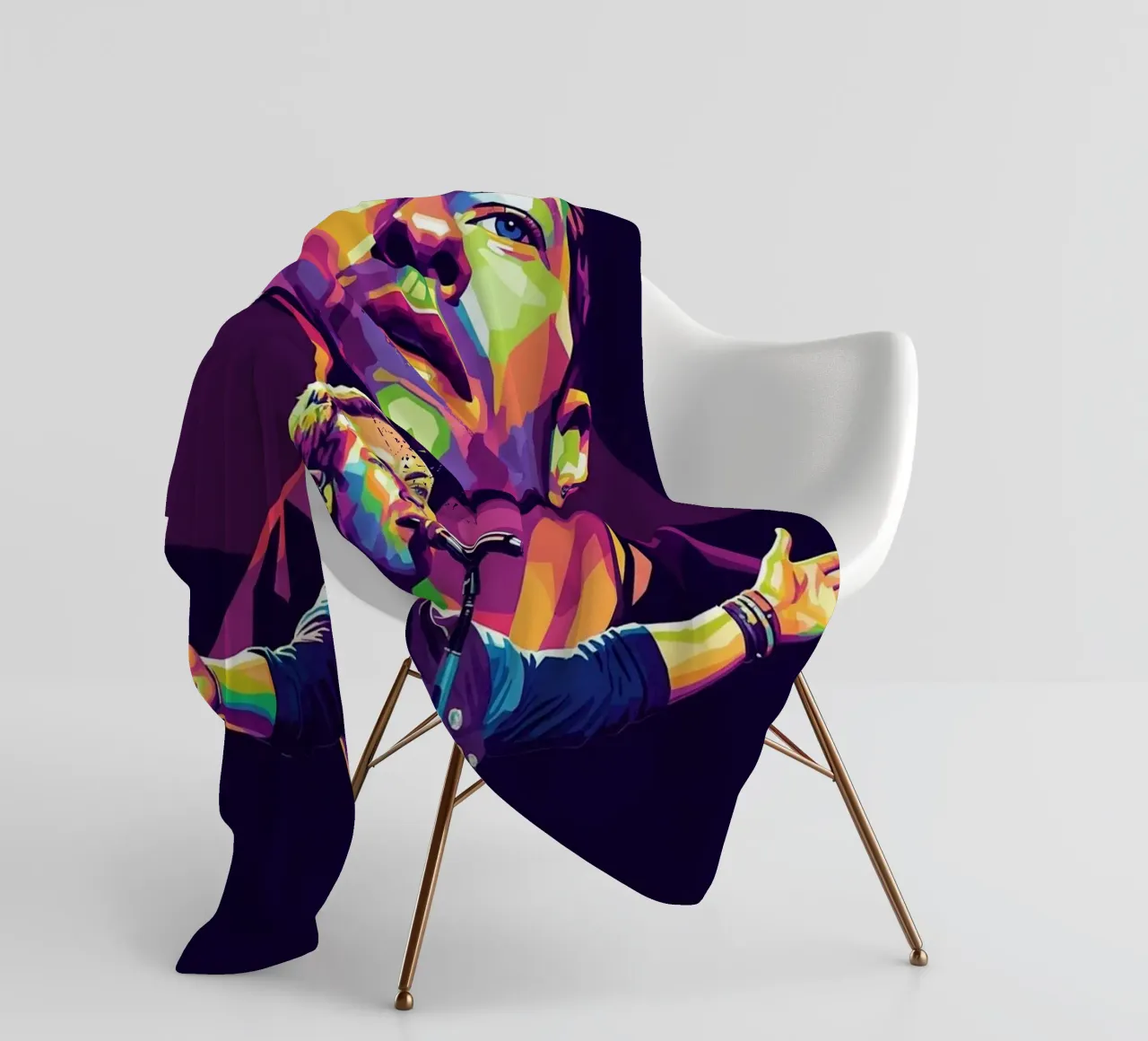 Chris Martin - Coldplay #3 coperta in pile da Hantamrata