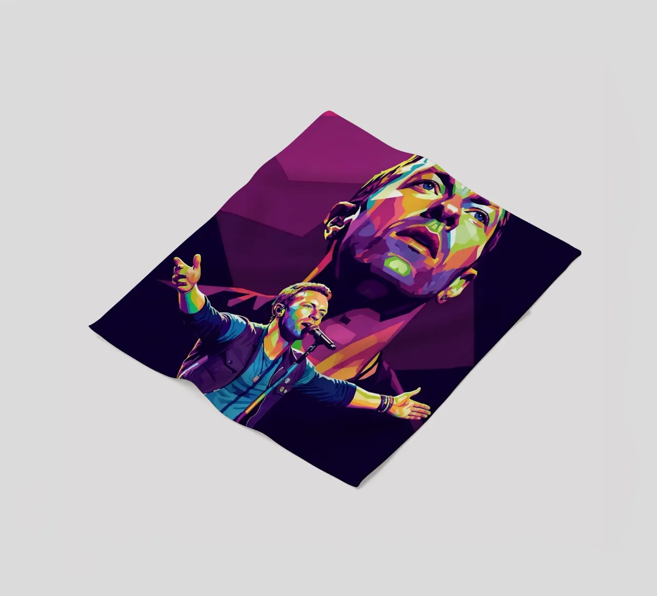 Chris Martin - Coldplay #3 coperta in pile da Hantamrata