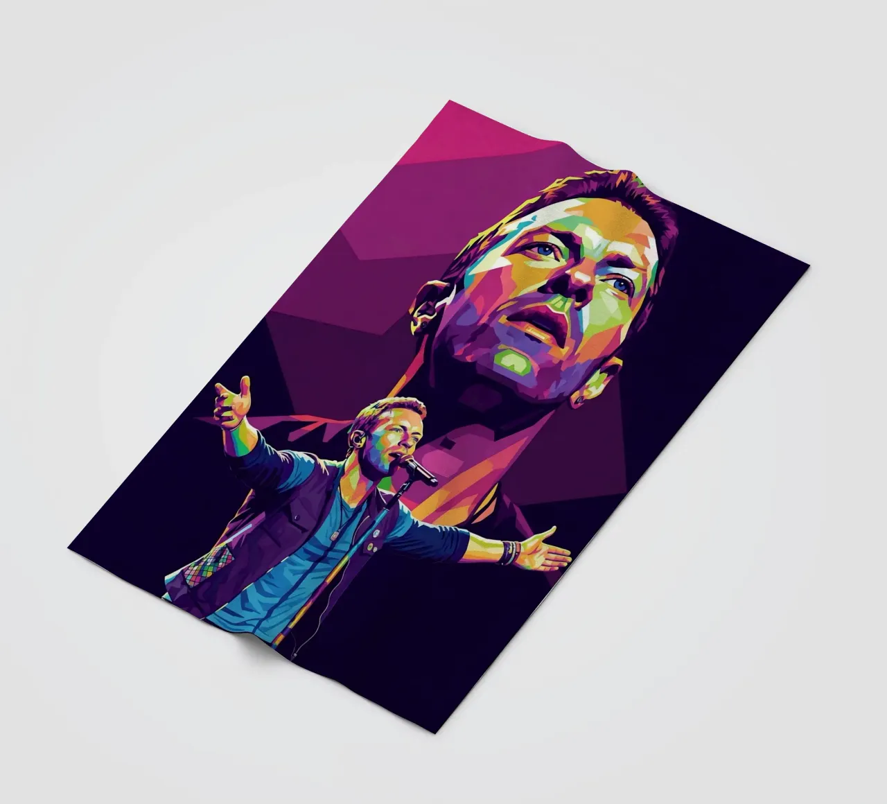 Chris Martin - Coldplay #3 coperta in pile da Hantamrata