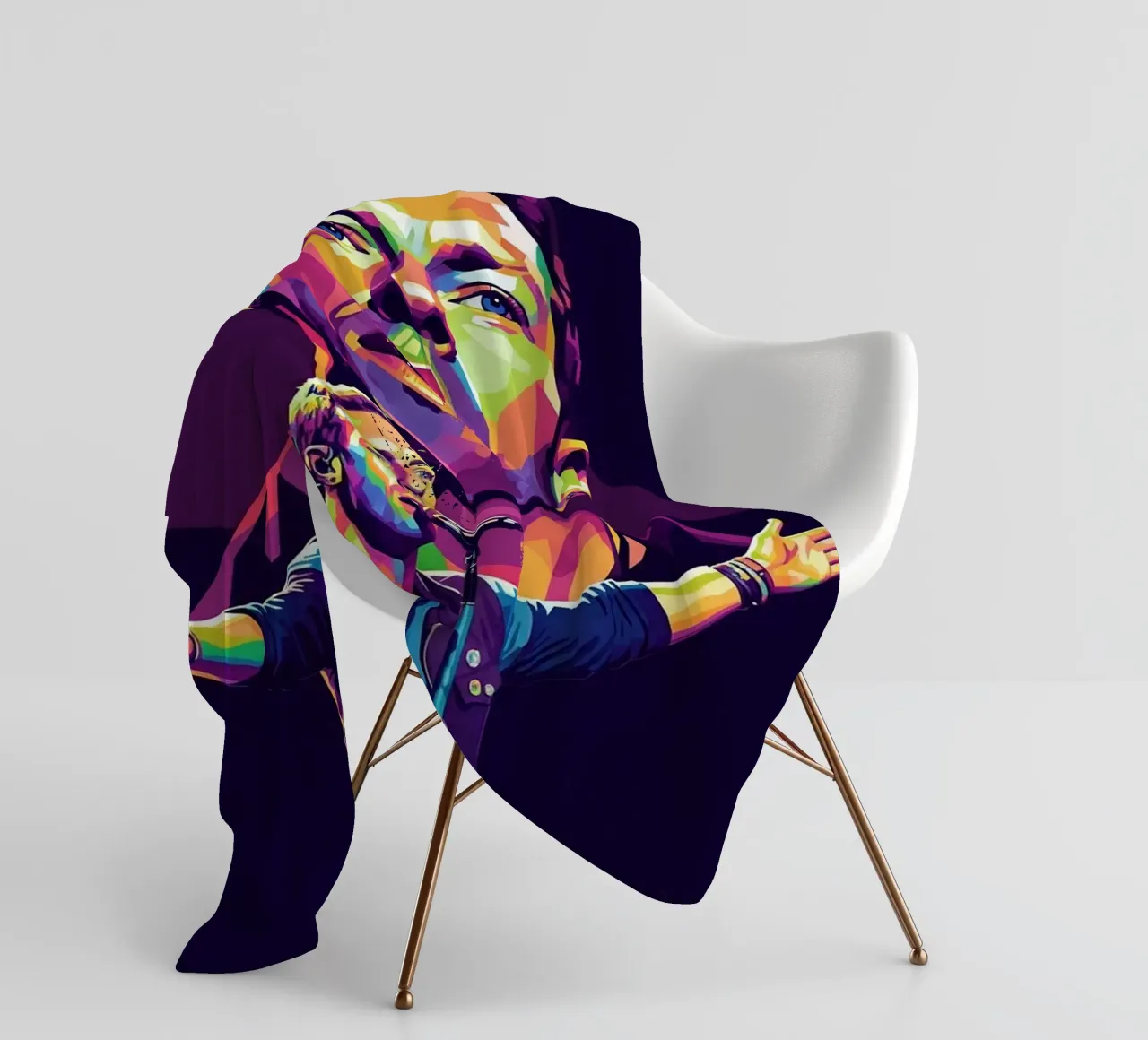 Chris Martin - Coldplay #3 coperta in pile da Hantamrata