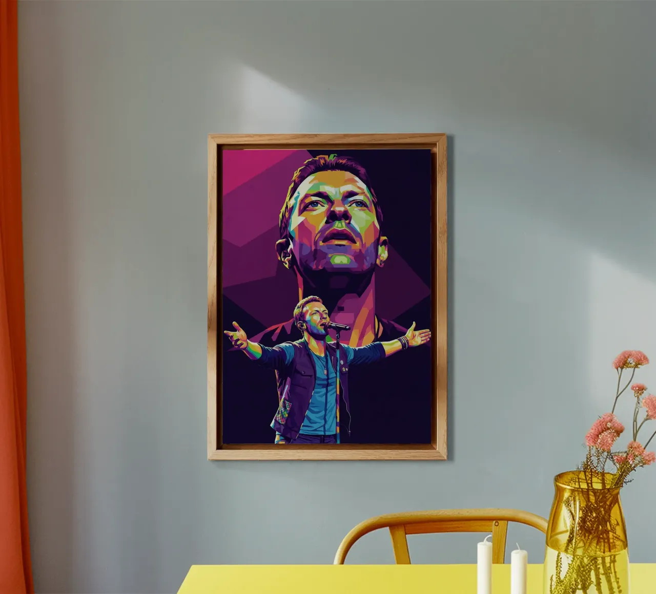 Chris Martin - Coldplay #3 alluminio dibond da Hantamrata