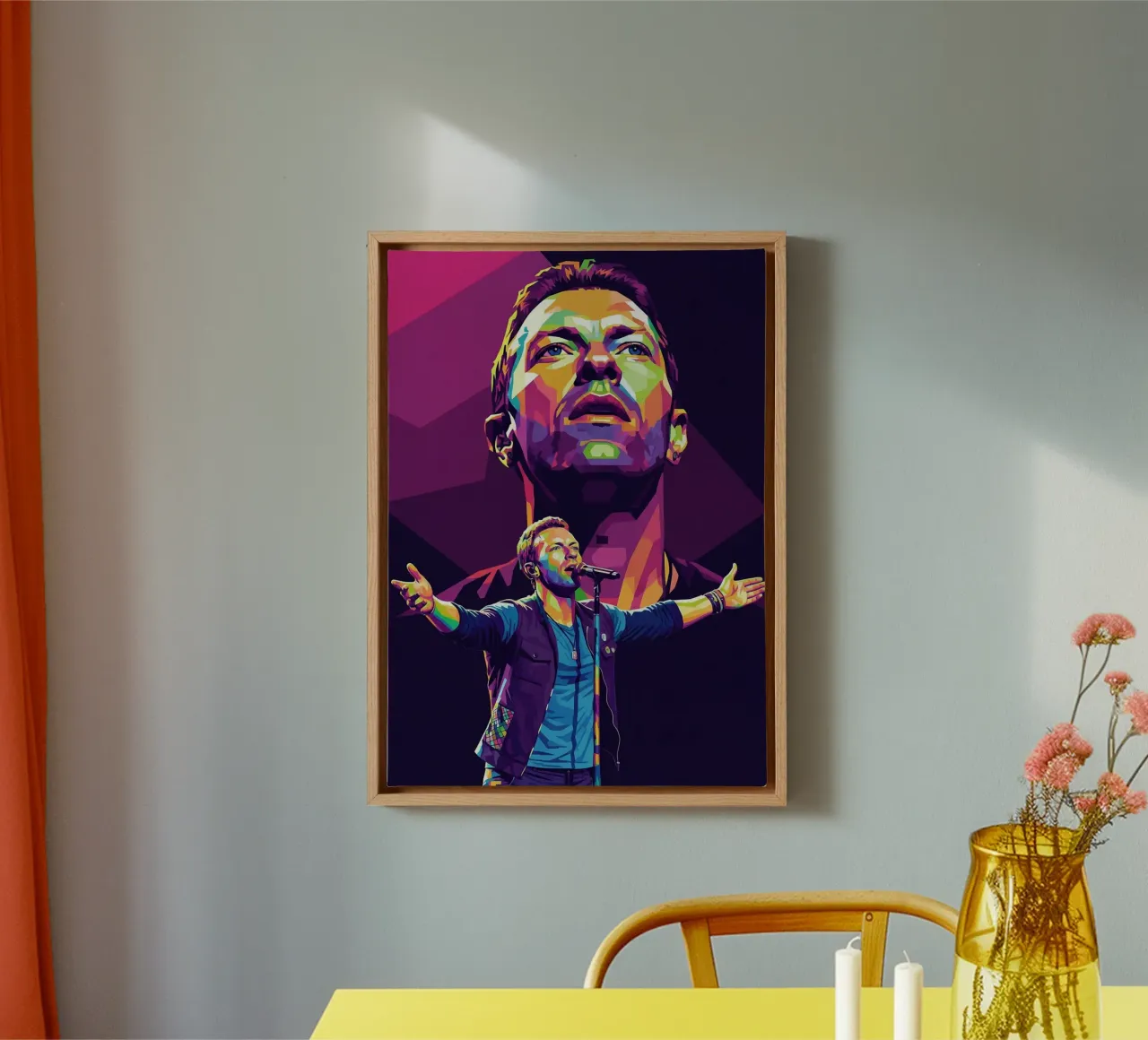 Chris Martin - Coldplay #3 canvas by Hantamrata