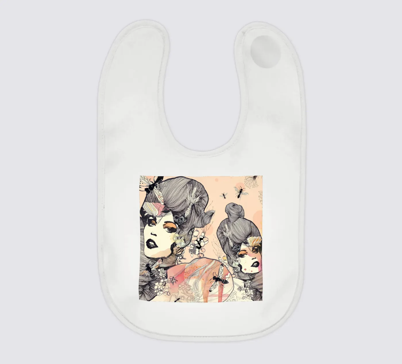 wasps Babylätzchen von Giulio Iurissevich