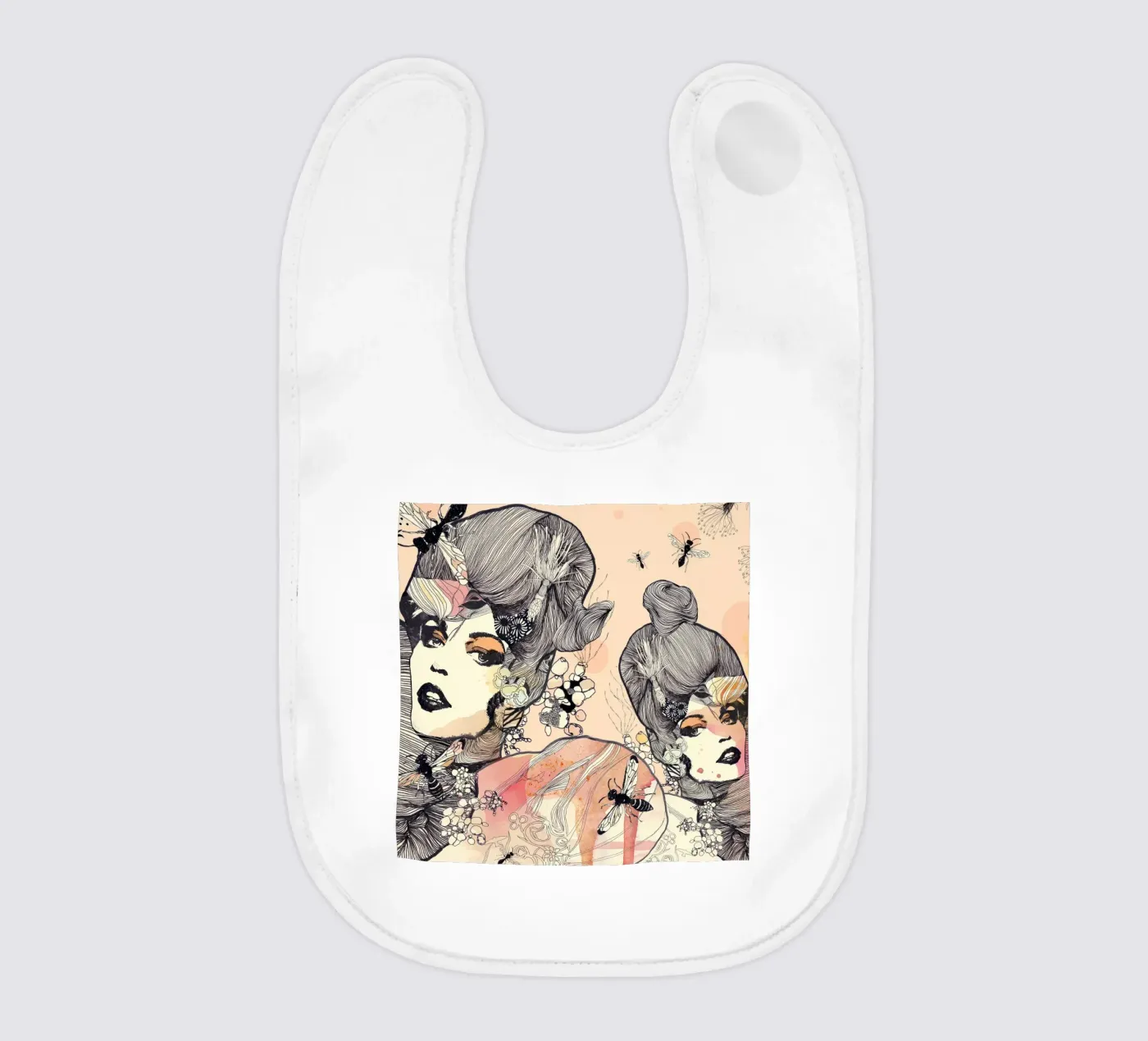 wasps Babylätzchen von Giulio Iurissevich