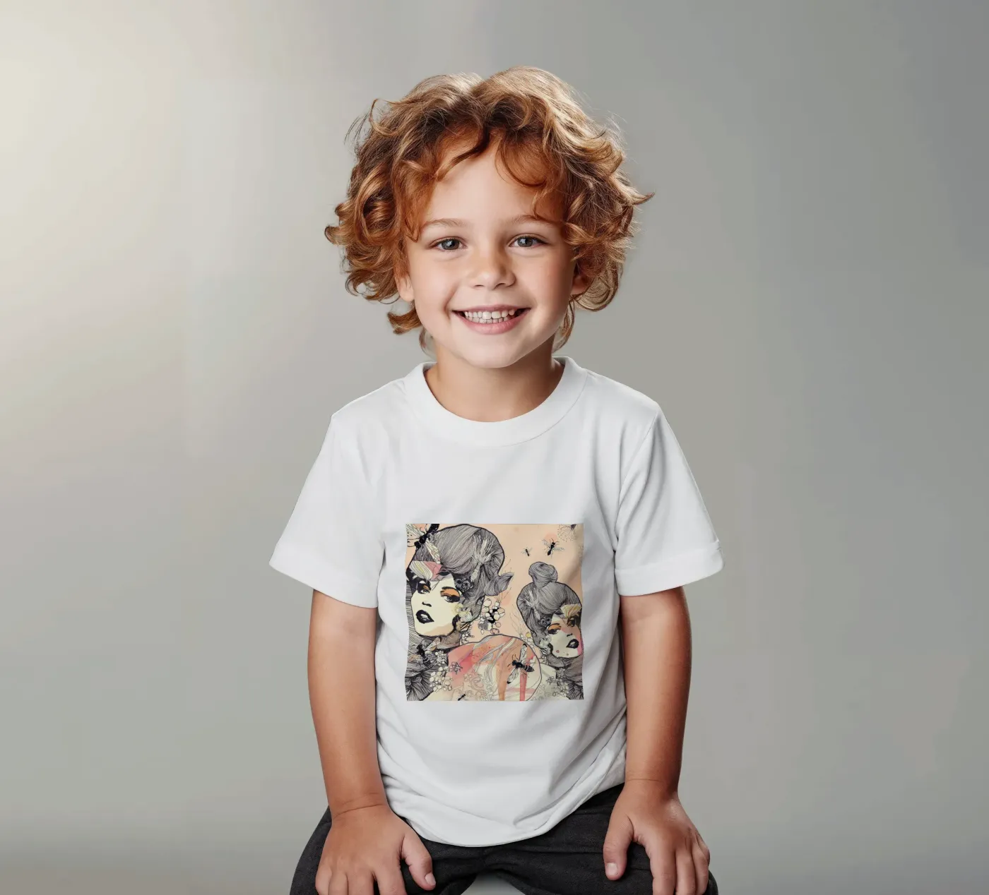 wasps t-shirt bambini da Giulio Iurissevich