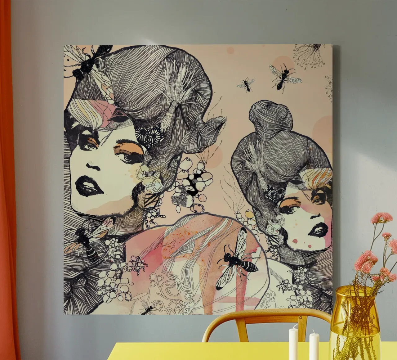 wasps tela da Giulio Iurissevich