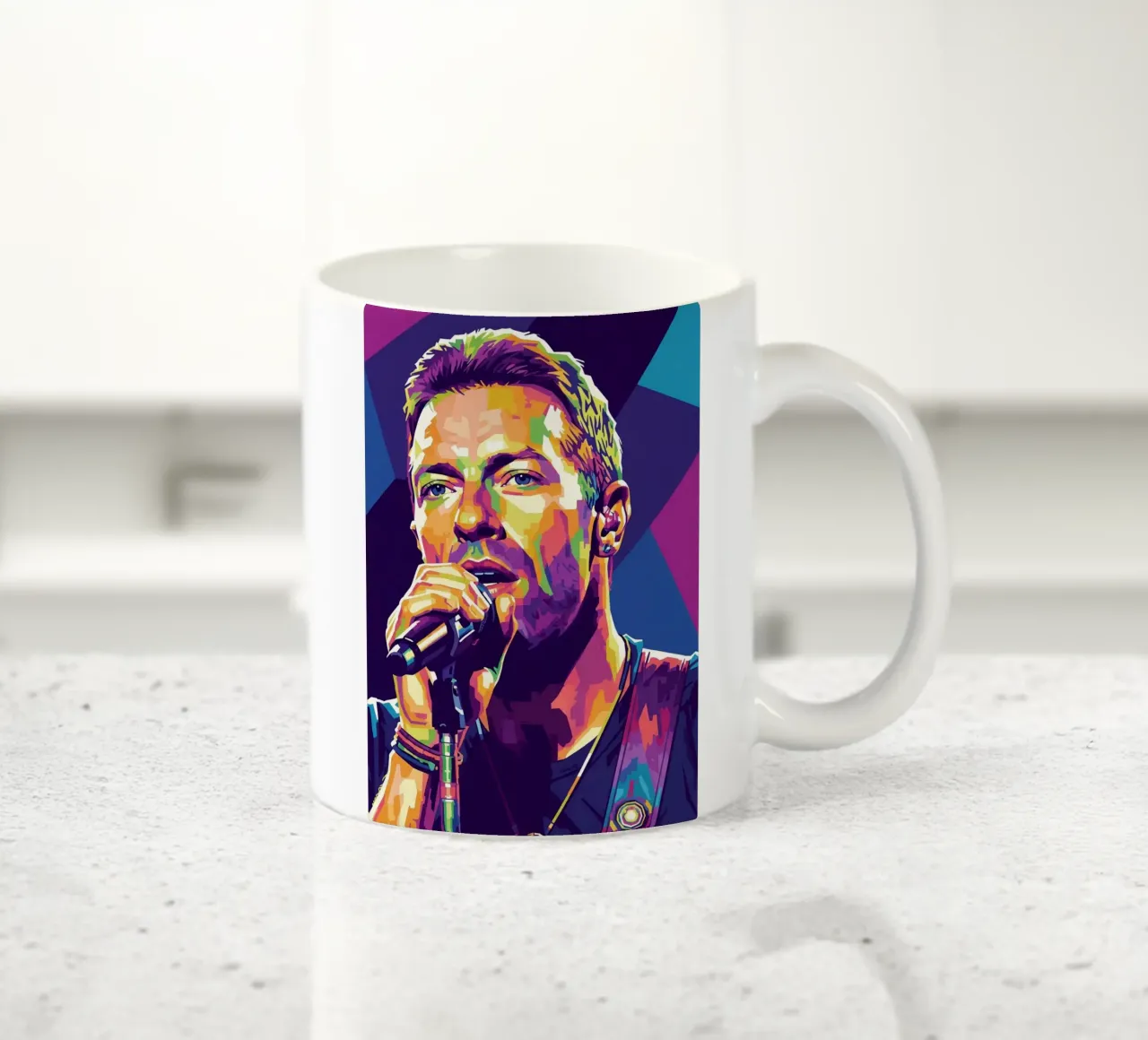 Chris Martin - Coldplay #4 tazza in ceramica da Hantamrata