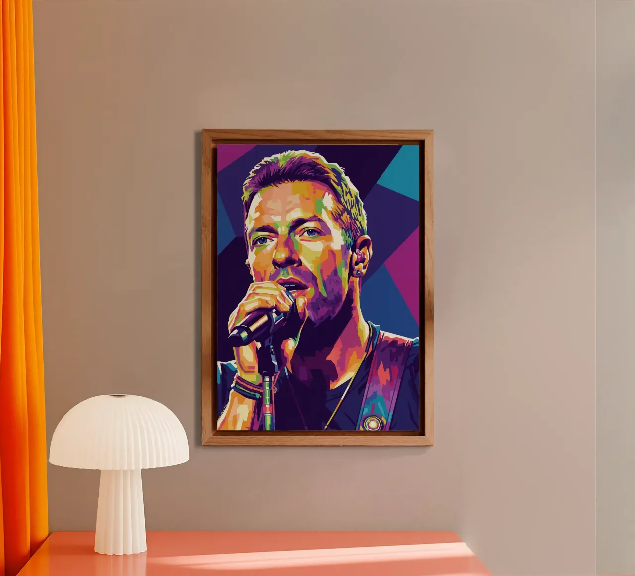 Chris Martin - Coldplay #4 alluminio dibond da Hantamrata