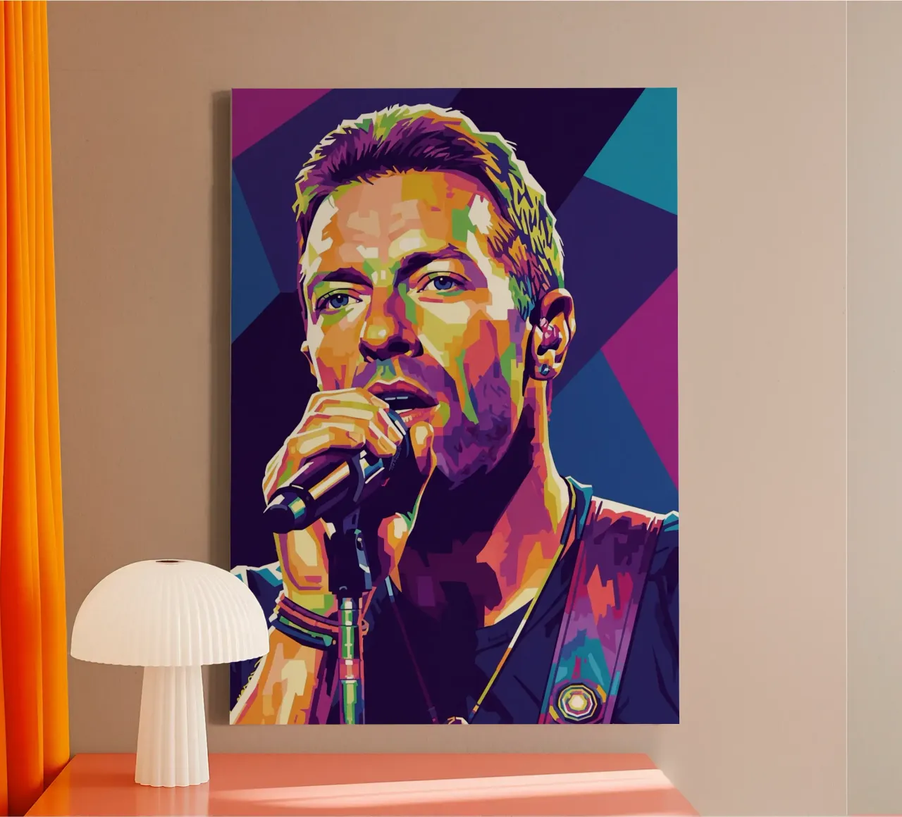 Chris Martin - Coldplay #4 canvas by Hantamrata