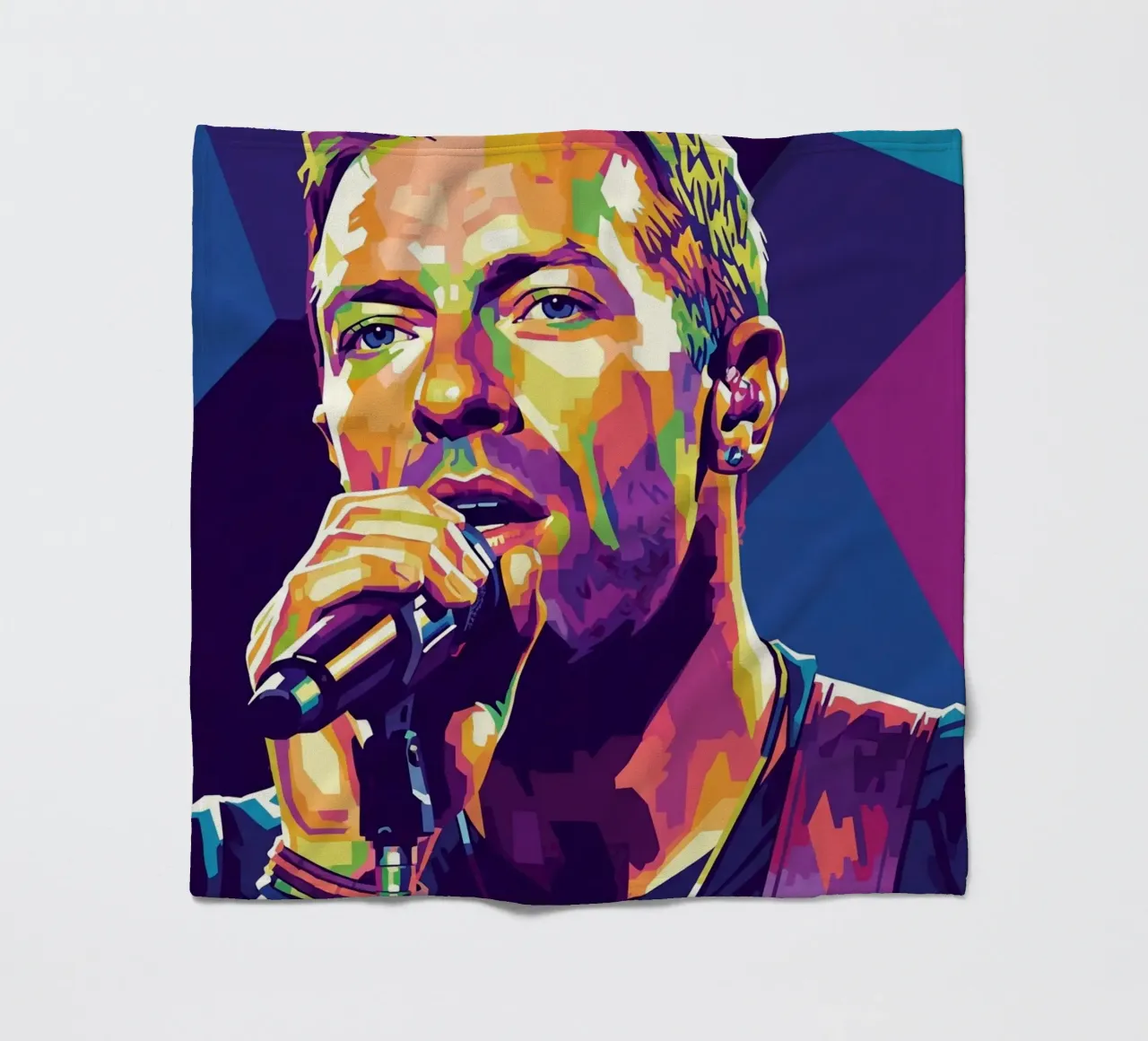 Chris Martin - Coldplay #4 coperta in pile da Hantamrata