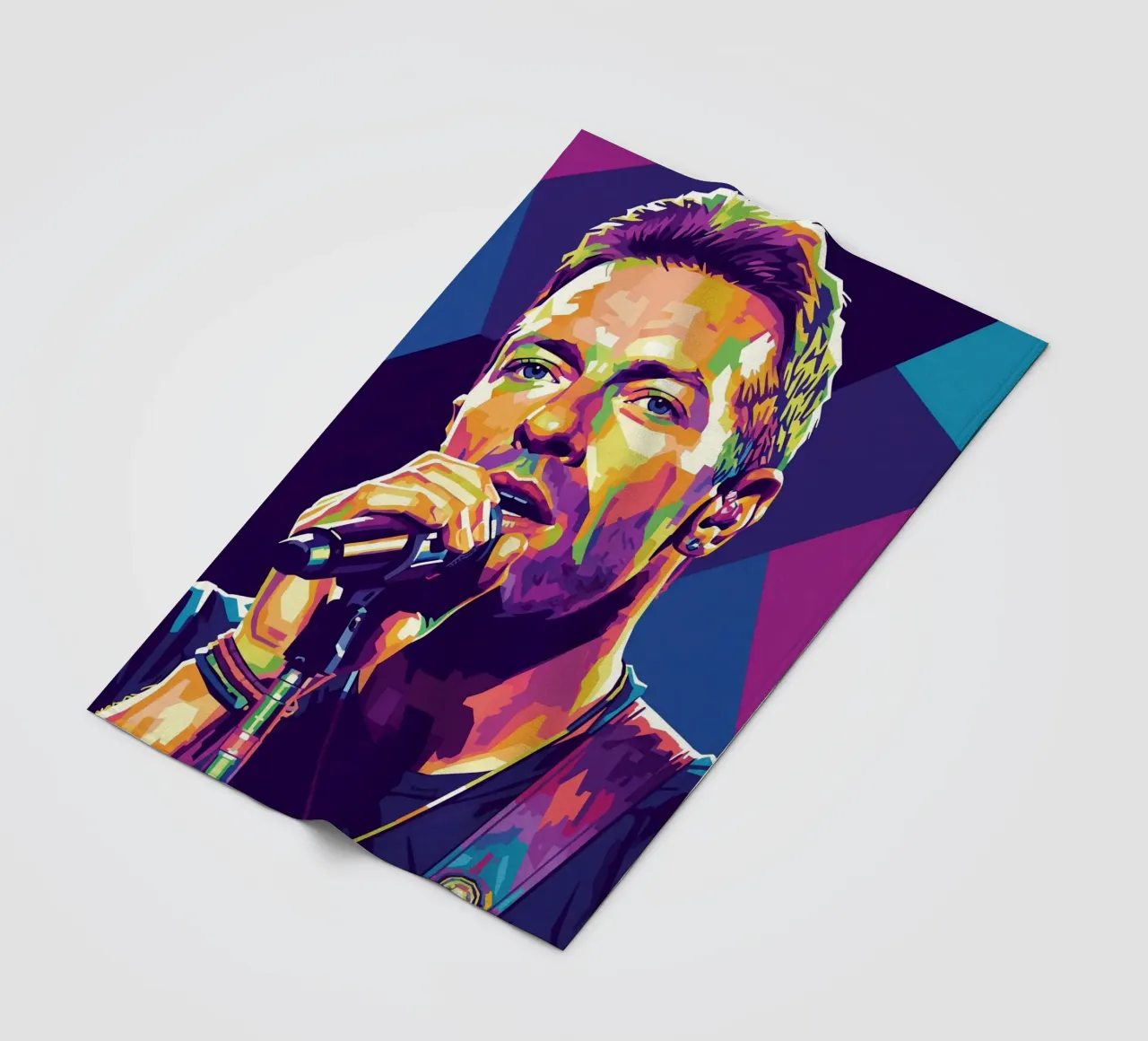 Chris Martin - Coldplay #4 coperta in pile da Hantamrata