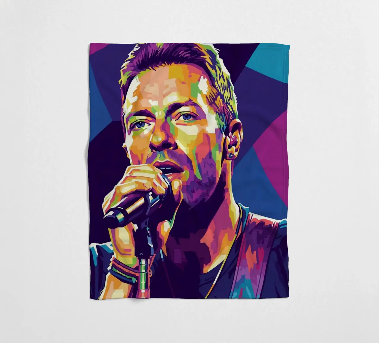 Chris Martin - Coldplay #4 coperta in pile da Hantamrata