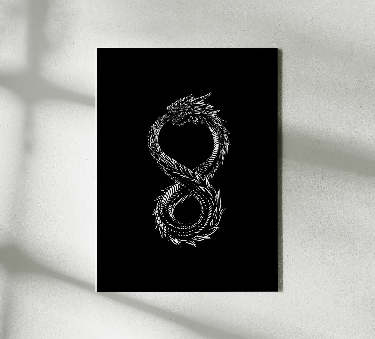 ouroboros tela con Cornice a cassetta da 7115