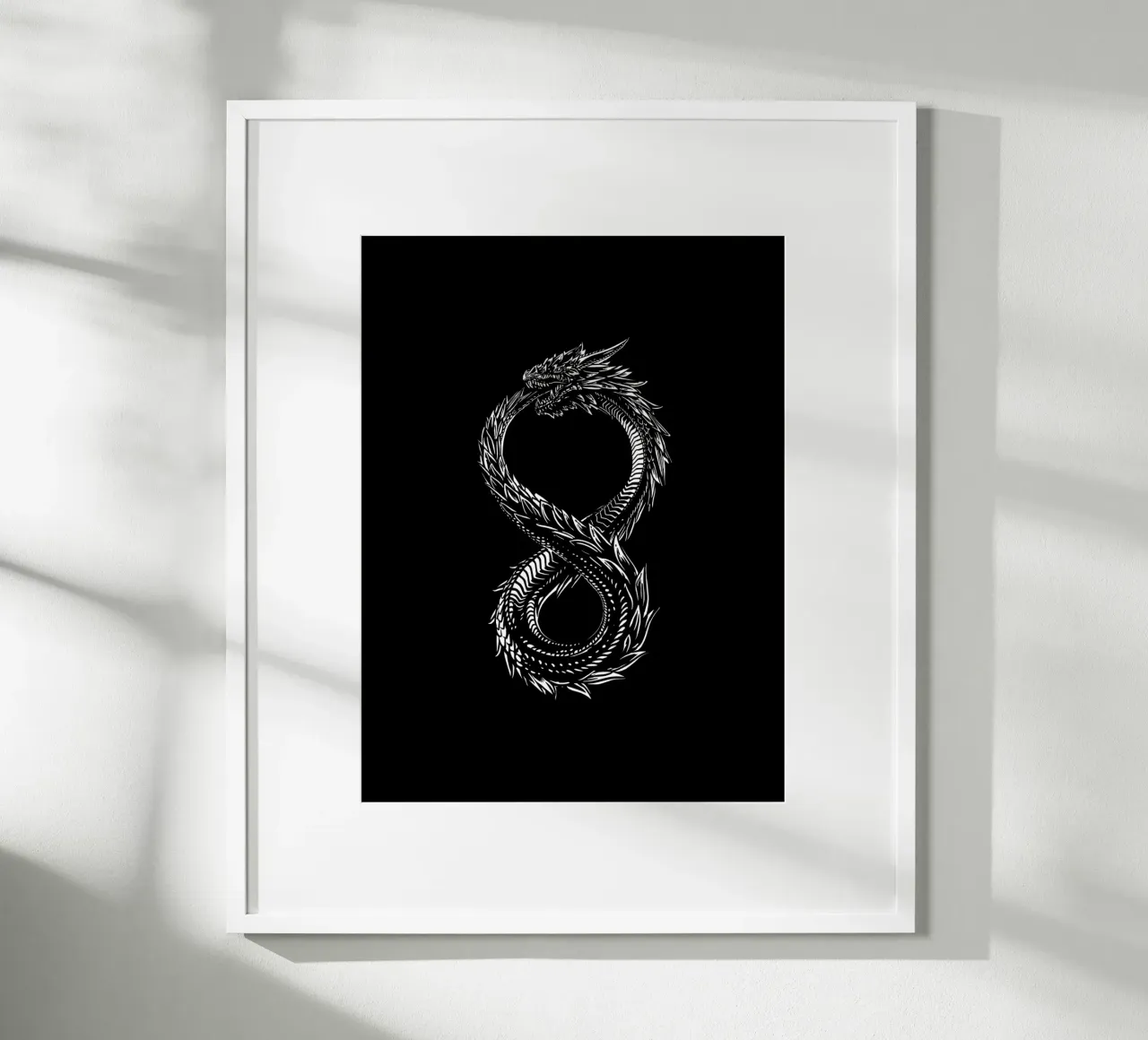 ouroboros poster con telaio in legno da 7115