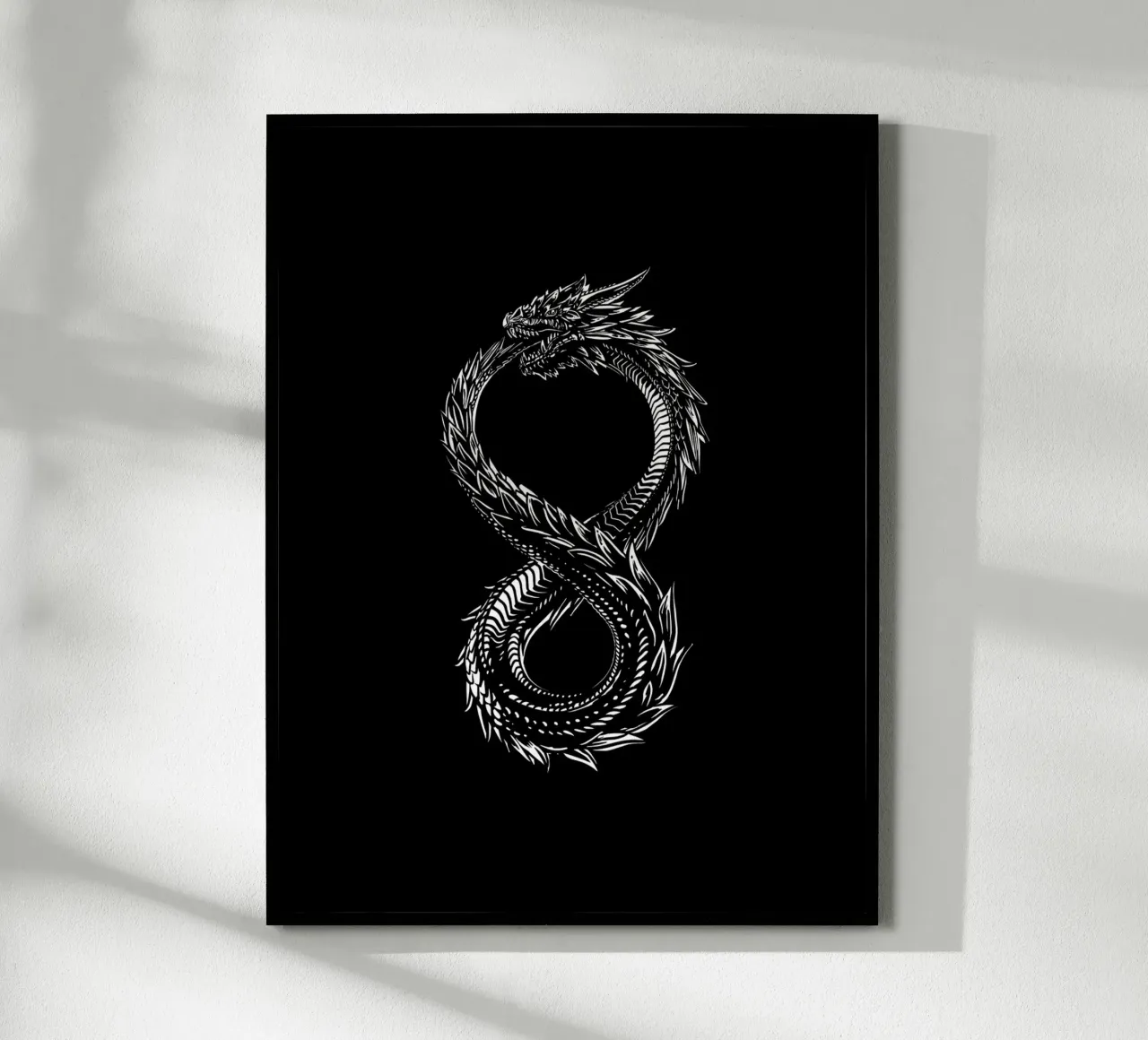 ouroboros poster con telaio in legno da 7115