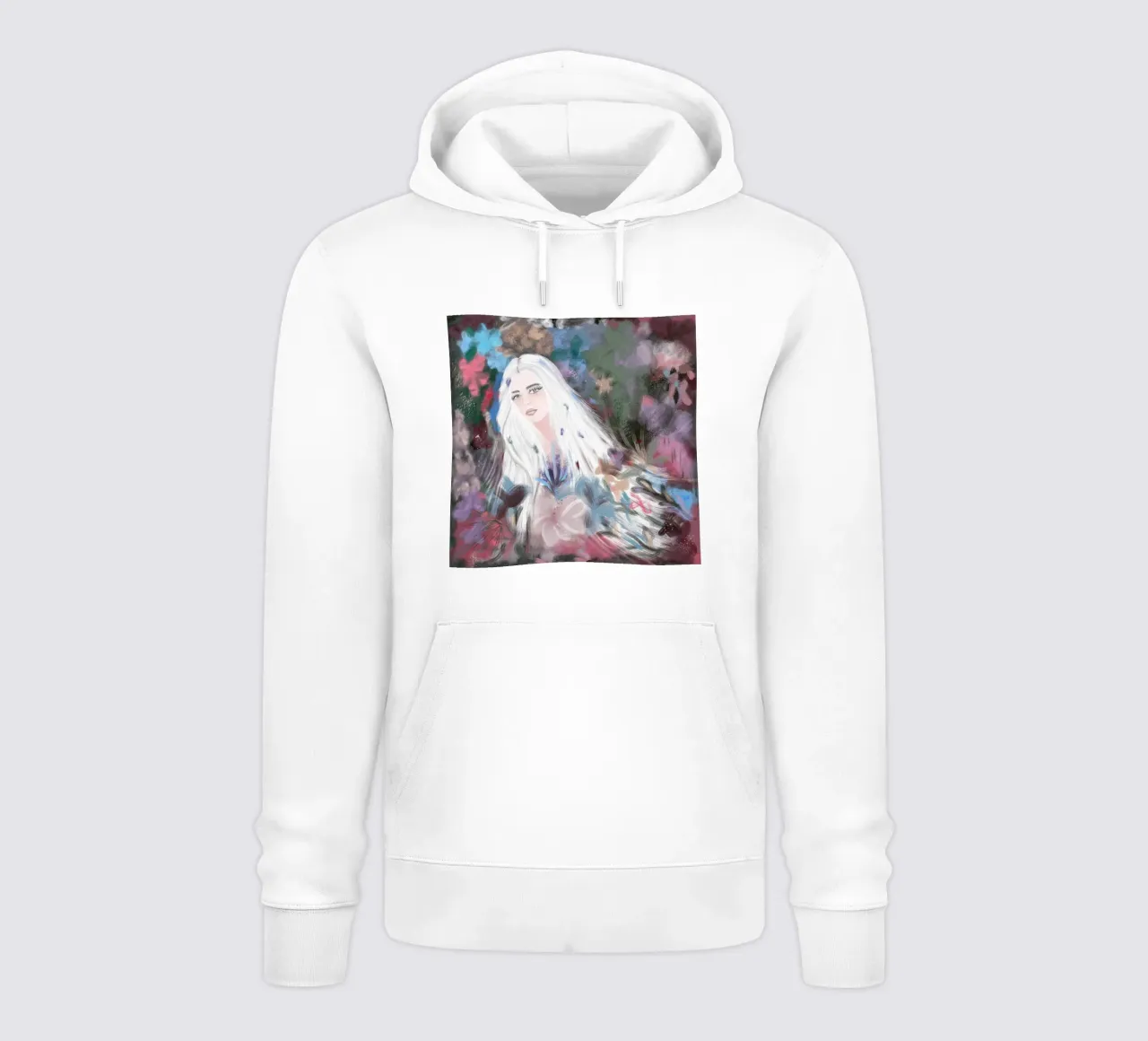 Ragazza in inverno felpa con cappuccio da gulsengunel