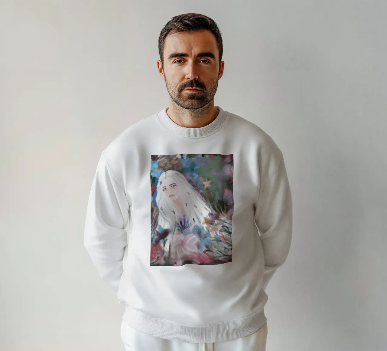 Meisje in de winter sweatshirt van gulsengunel