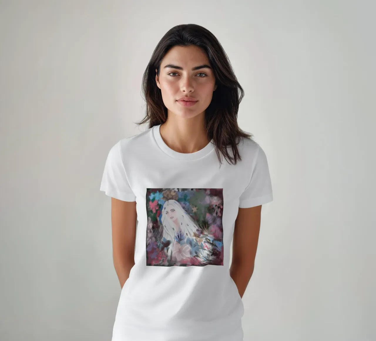 Ragazza in inverno t-shirt da gulsengunel