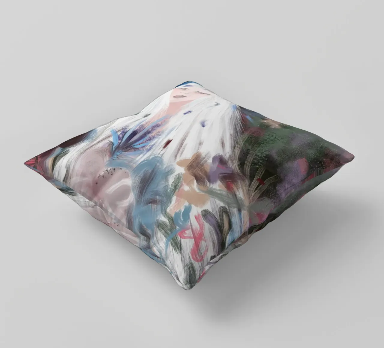 Ragazza in inverno cuscino da gulsengunel