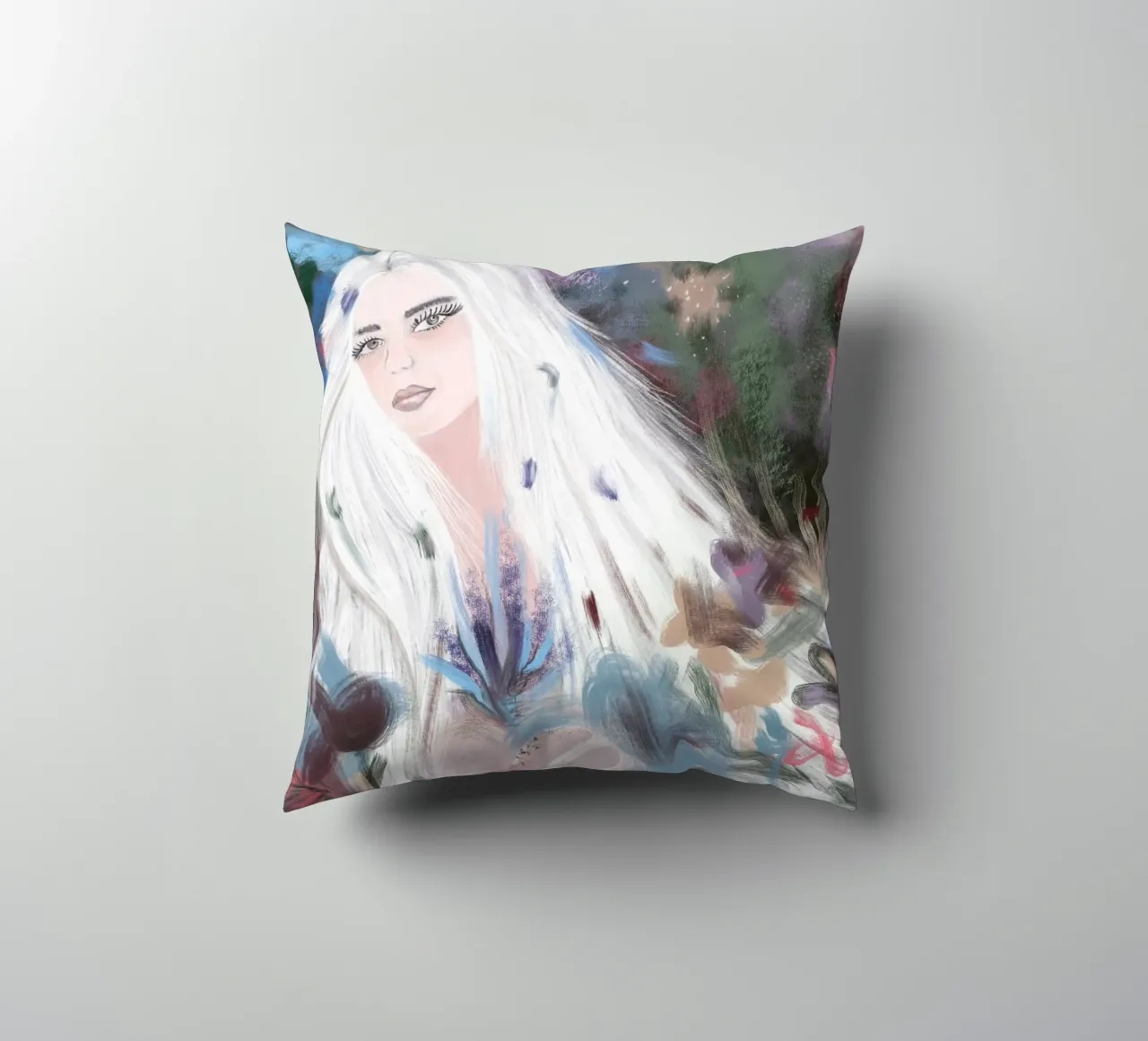 Ragazza in inverno cuscino da gulsengunel