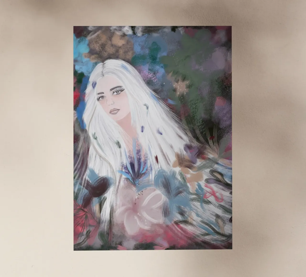 Ragazza in inverno pellicola backlit da gulsengunel