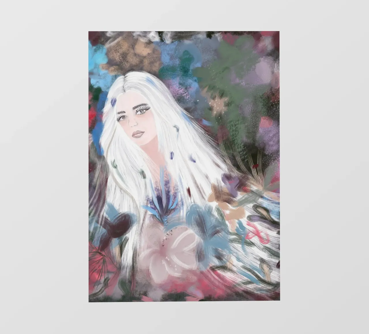 Ragazza in inverno pellicola backlit da gulsengunel