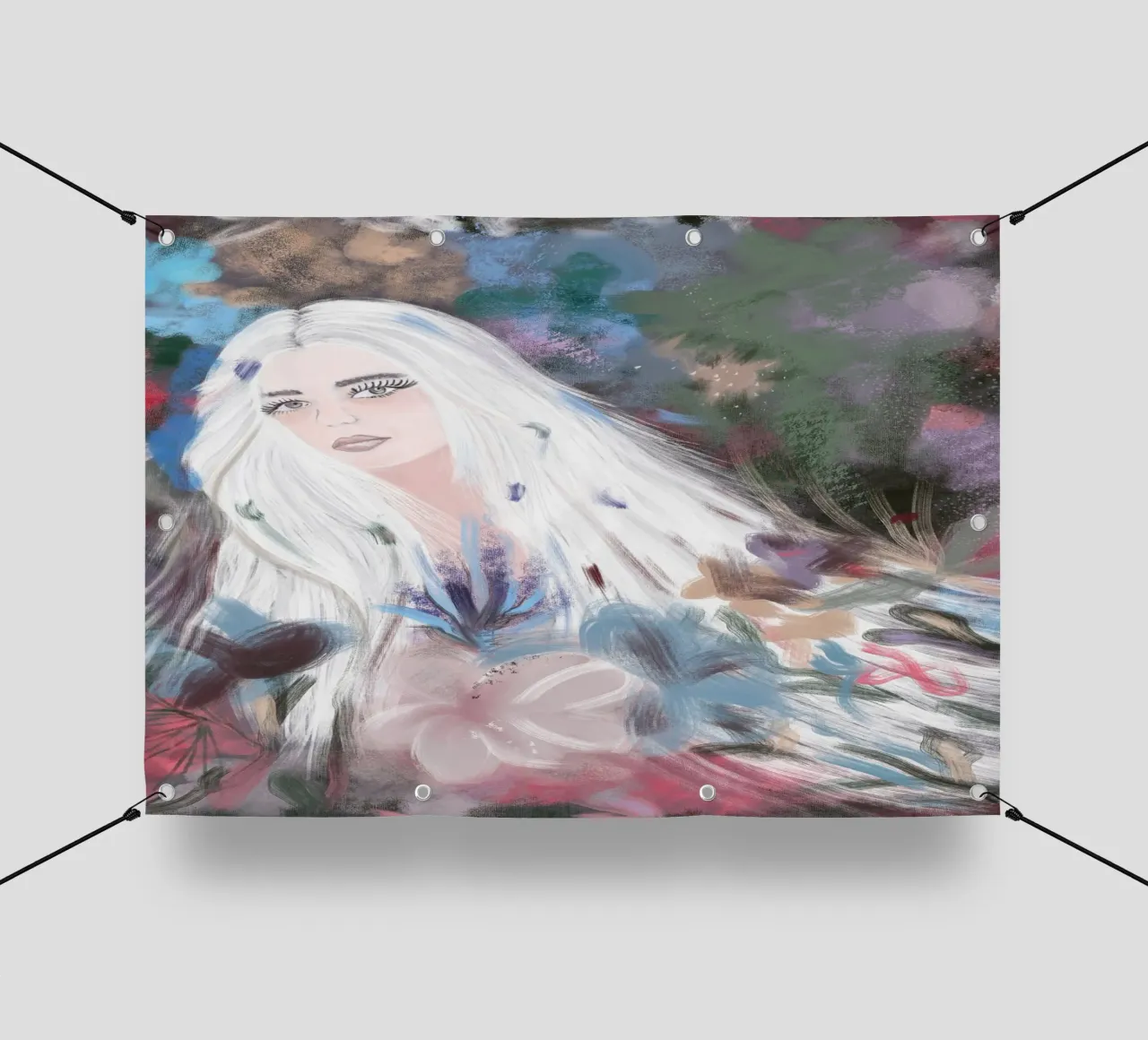 Ragazza in inverno telo in pvc da gulsengunel