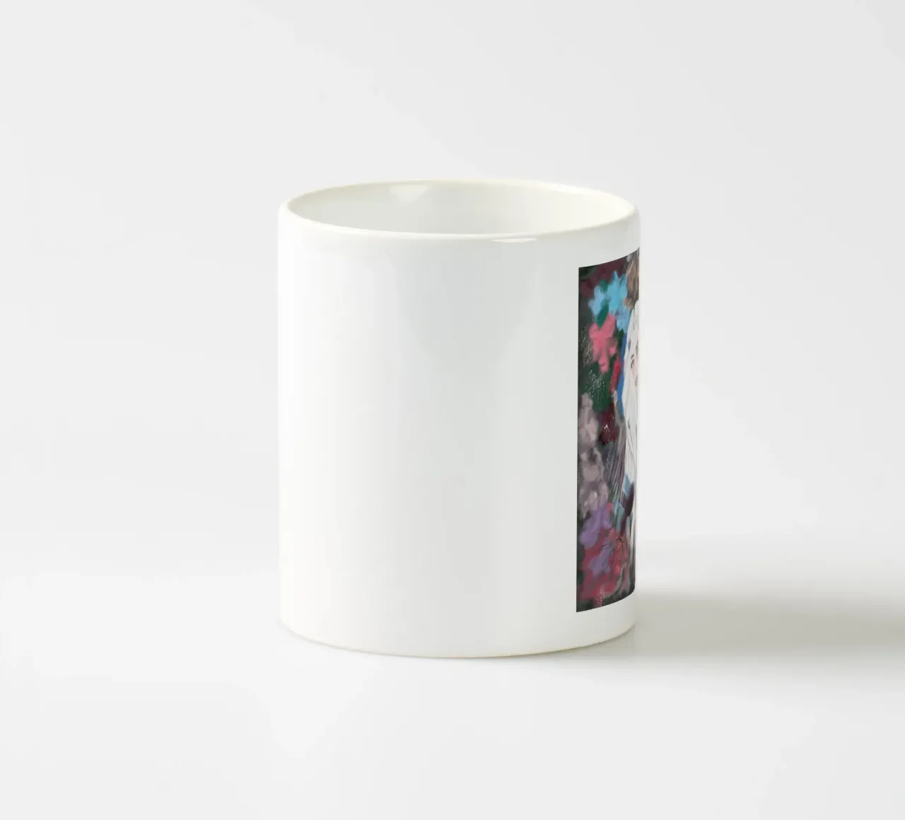 Ragazza in inverno tazza in ceramica da gulsengunel
