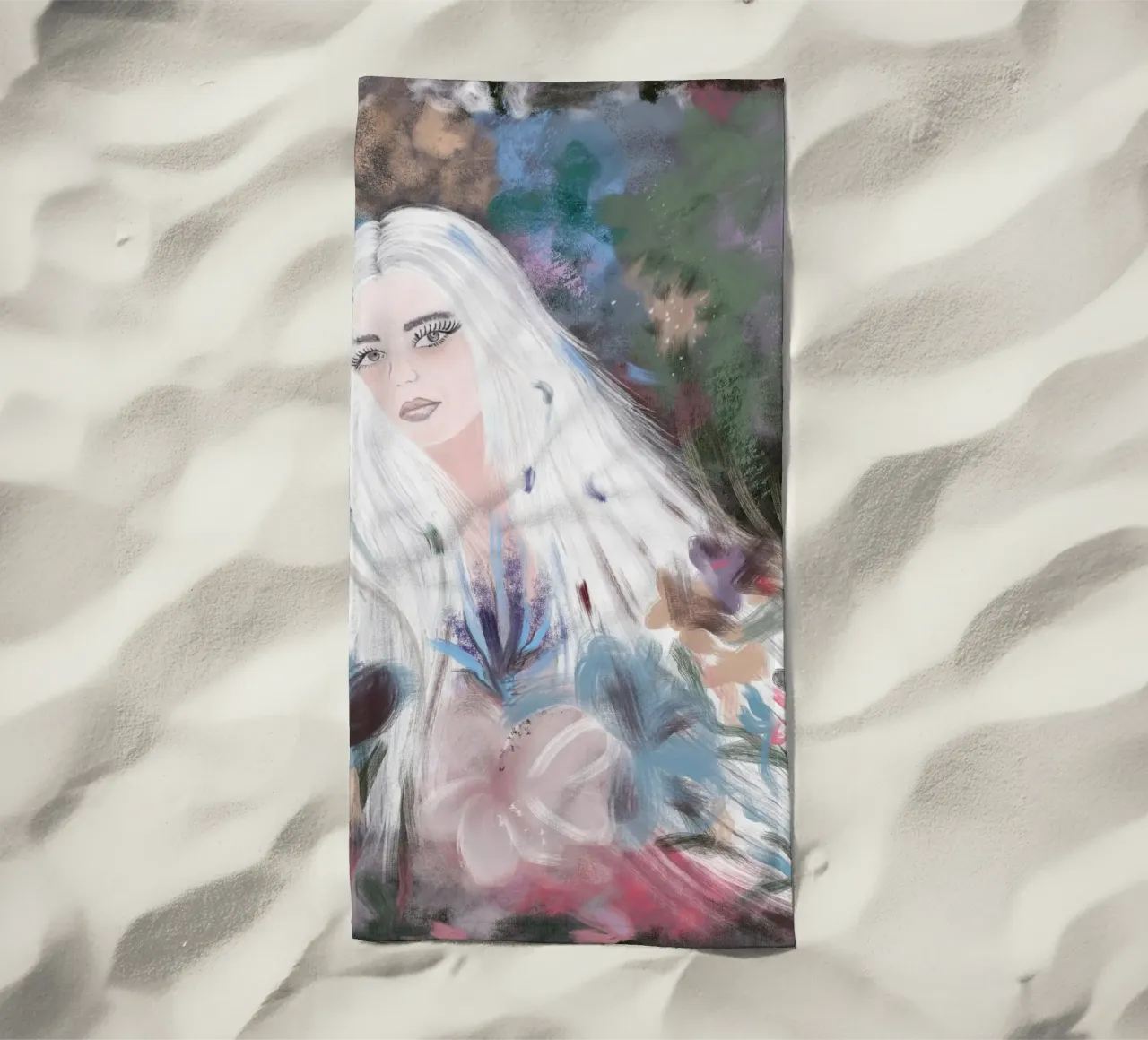 Ragazza in inverno telo mare da gulsengunel