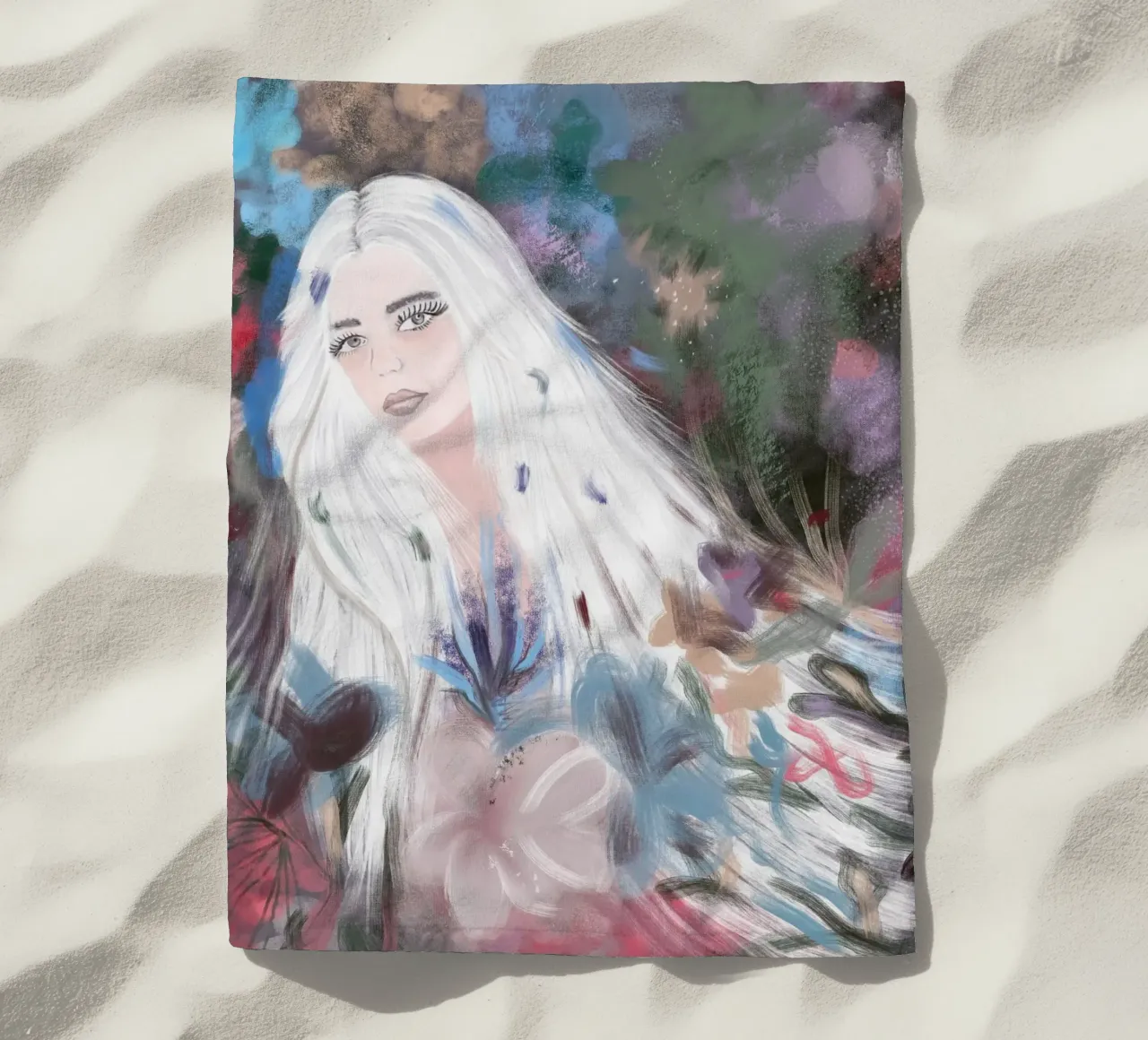 Ragazza in inverno telo mare da gulsengunel