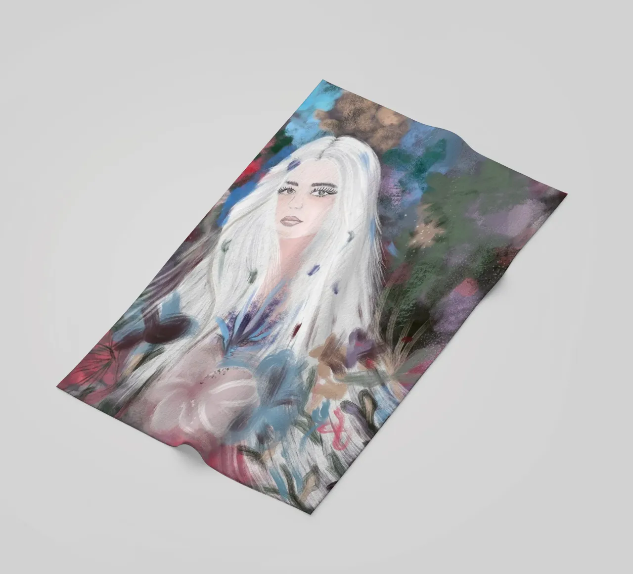 Ragazza in inverno telo mare da gulsengunel