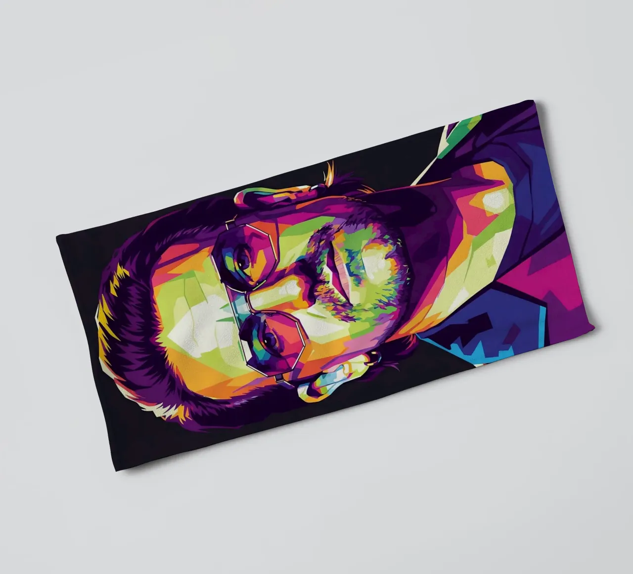Bono U2 pop art portrait #1 towel by Hantamrata