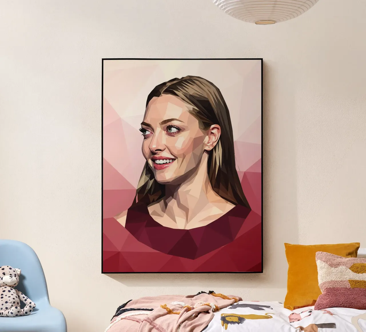 Amanda Seyfried Lowpoly plexiglass da Low Profile